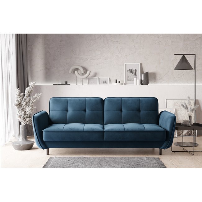 Sofa bed Ellis , Lukso 40, blue, H83x220x90