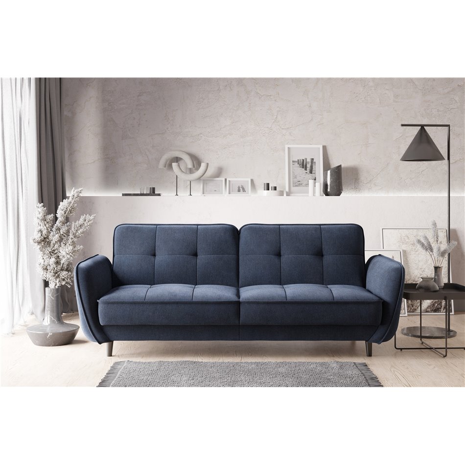 Sofa bed Ellis , Poco 40, blue, H83x220x90