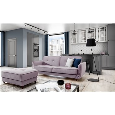 Диван-кровать Ellis , Loco 24, розовый, H83x220x90