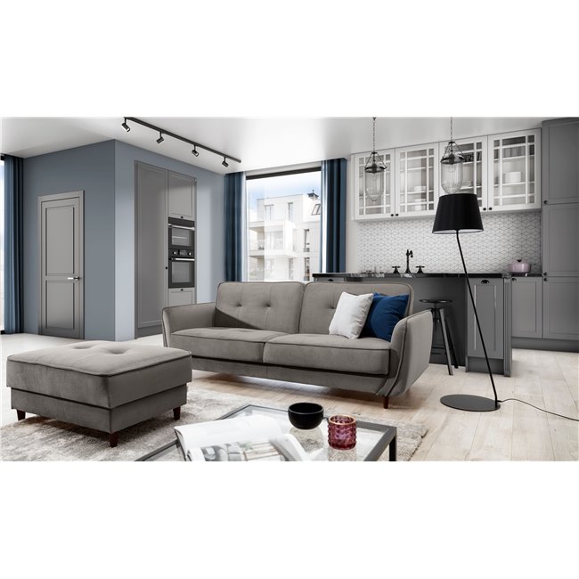 Sofa bed Ellis , Riviera 91, gray, H83x220x90