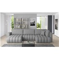 Corner sofa Elonito L, Flores 4, gray, H92x340x170
