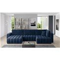 Угловой диван Elonito L, Lukso 40, синий, H92x340x170