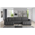 Corner sofa Elonito R, Leve 5, gray, H92x340x170