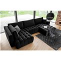 Corner sofa Elonito R, Loco 10, black, H92x340x170