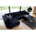 Corner sofa Elonito R, Loco 40, blue, H92x340x170