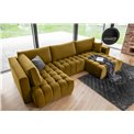 Corner sofa Elonito R, Loco 45, yellow, H92x340x170