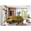 Corner sofa Elsgard L Reversible, Monolith 48, yellow, H93x248x162