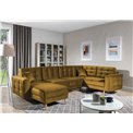 Corner sofa Elsgard U Reversible, Monolith 48, yellow, H93x326x202