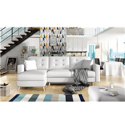 Corner sofa Elsgard U Reversible, Monolith 77, blue, H93x326x202