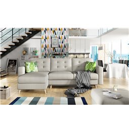 Corner sofa Elsgard U Reversible, Texas 92, gray, H93x326x202