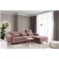 Corner sofa Elfoble R, Nube 24, salmon-colored, H100x267x196