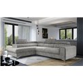 Corner sofa Elaurence L, Dora 90, gray, H92x278x205