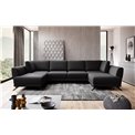 Corner sofa Elarco Symmetrical, Vero 10, black, H90x362x191