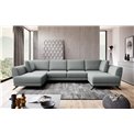 Corner sofa Elarco Symmetrical, Vero 4, gray, H90x362x191