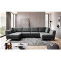 Corner sofa Elarco Symmetrical, Loco 06, gray, H90x362x191