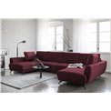 Corner sofa Elarco Symmetrical, Loco 25, purple, H90x362x191