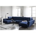 Corner sofa Elarco Symmetrical, Loco 40, blue, H90x362x191