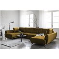 Corner sofa Elarco Symmetrical, Loco 45, yellow, H90x362x191