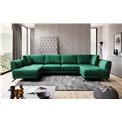 Corner sofa Elarco Symmetrical, Nube 35, green, H90x362x191
