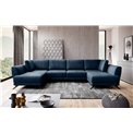 Corner sofa Elarco Symmetrical, Nube 40, blue, H90x362x191