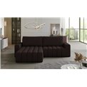 Corner sofa Ebonett L, Sawana 26, brown, H92x250x175