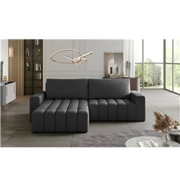 Угловой диван Ebonett L, Inari 96, серый, H92x250x175