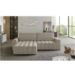 Corner sofa Ebonett L, Dora 21, beige, H92x250x175