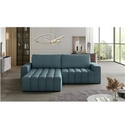 Corner sofa Ebonett L, Grande 75, blue, H92x250x175