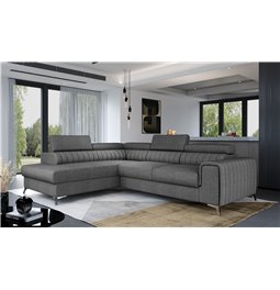 Corner sofa Elaurence L, Sawana 05, gray, H92x278x205