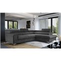 Corner sofa Elaurence R, Dora 96, gray, H92x278x205