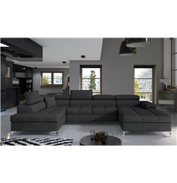 Corner sofa Elduaro L, Inari 96, gray, H90x345x60