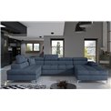 Corner sofa Elduaro L, Omega 86, blue, H90x345x60