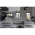 Corner sofa Elduaro L, Monolith 84, gray, H90x345x60