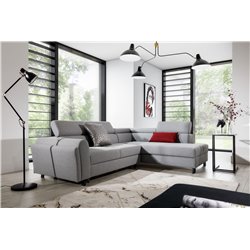 Corner sofa Elkairos R, Arte 89A, gray, H95x265x200