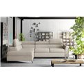 Corner sofa Elkairos L, Cover 02, beige, H95x265x200