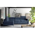 Corner sofa Elkairos L, Omega 86, blue, H95x265x200