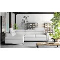 Corner sofa Elkairos L, Soft 17, white, H95x265x200