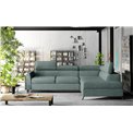 Corner sofa Elkairos R, Cover 70, blue, H95x265x200