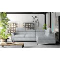 Corner sofa Elkairos R, Omega 02, gray, H95x265x200