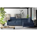 Corner sofa Elkairos R, Omega 86, blue, H95x265x200