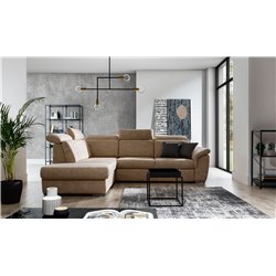 Corner sofa Eloreto L, Dora 21, beige, H102x260x60