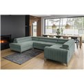 Угловой диван Elouis L, Poco 100, зеленый, H92x347x202