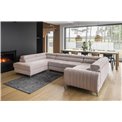 Угловой диван Elouis L, Gojo 101, розовый, H92x347x202