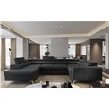 Угловой диван Elouis L, Velvetmat 6, серый, H92x347x202