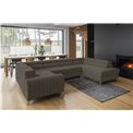 Corner sofa Elouis R, Vero 18, beige, H92x347x202