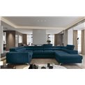 Corner sofa Elouis R, Nube 40, blue, H92x347x202