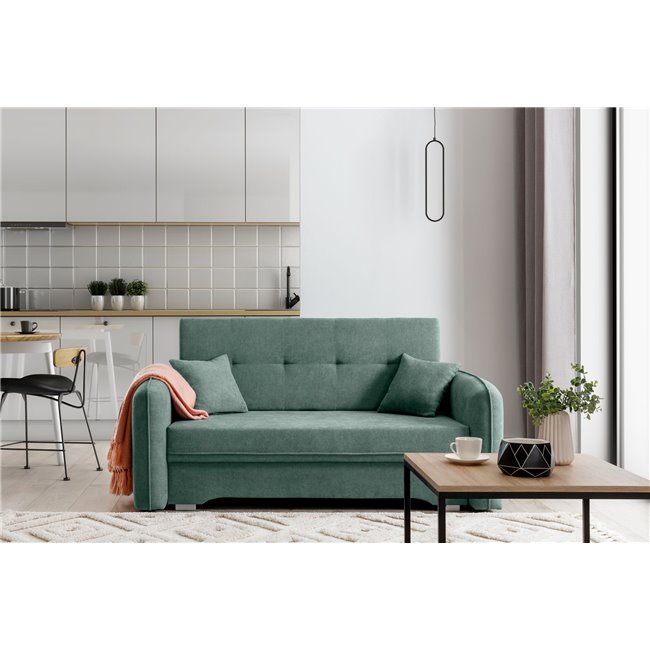 Sofa bed Elaine , Poco 100, green, H75x155x105