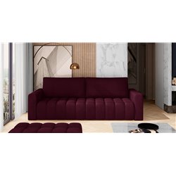 Sofa bed Elazaro , Mat Velvet 68, purple, H92x247x97