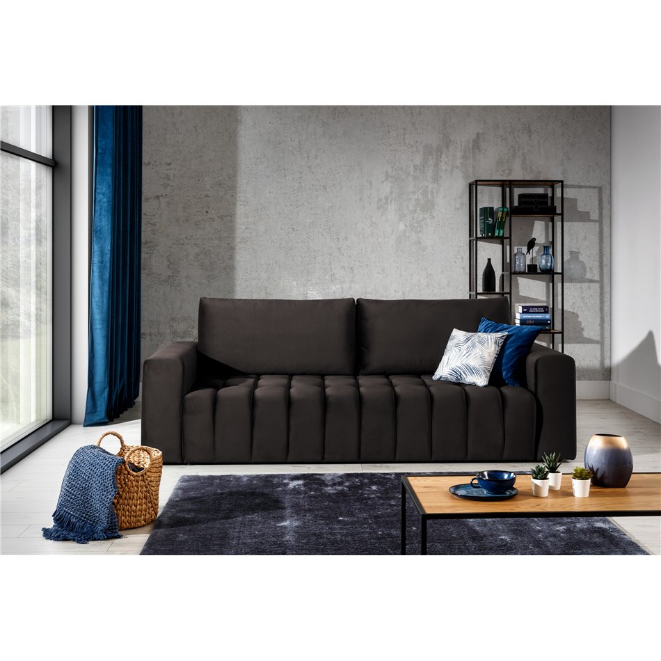 Sofa bed Elazaro , Monolith 29, brown, H92x247x97