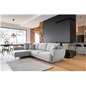 Corner sofa Elarde L, Roko 4, gray, H90x276x191
